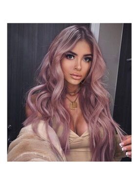 Luxury wig  Hair 26" Ombre purple Wig